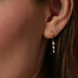 NEW Uncommon James Gold City Lights Huggie Earrings